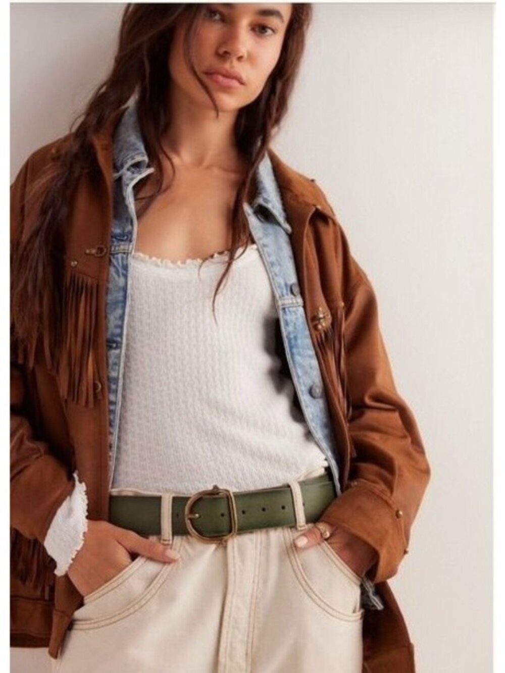 We The Free NWOT Birch Belt In Cork Size S/M